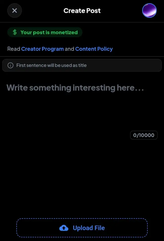 Tampilan Dark Mode Halaman Postingan ZOYALINK
