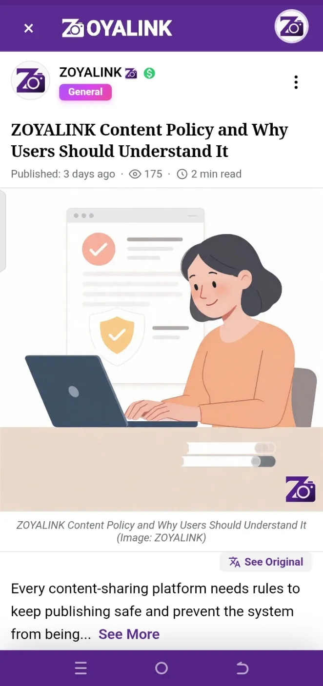 Zoyalink Post Feed
