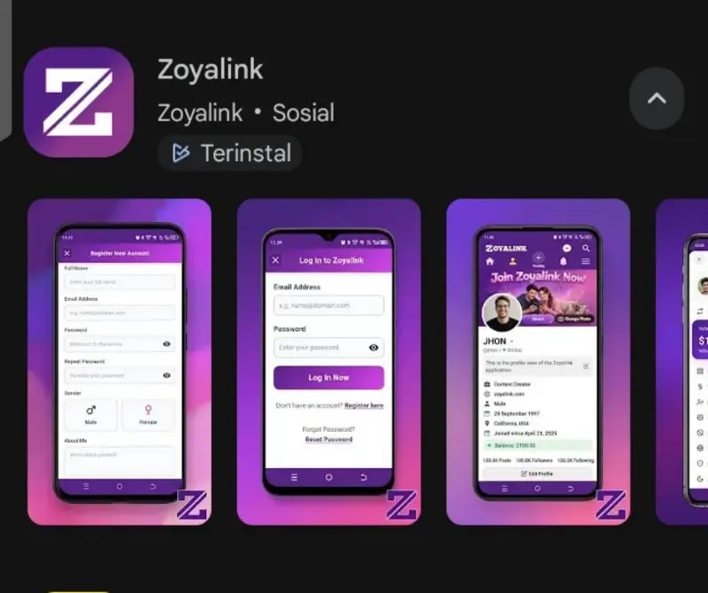 Aplikasi Resmi Zoyalink Tersedia di Play Store