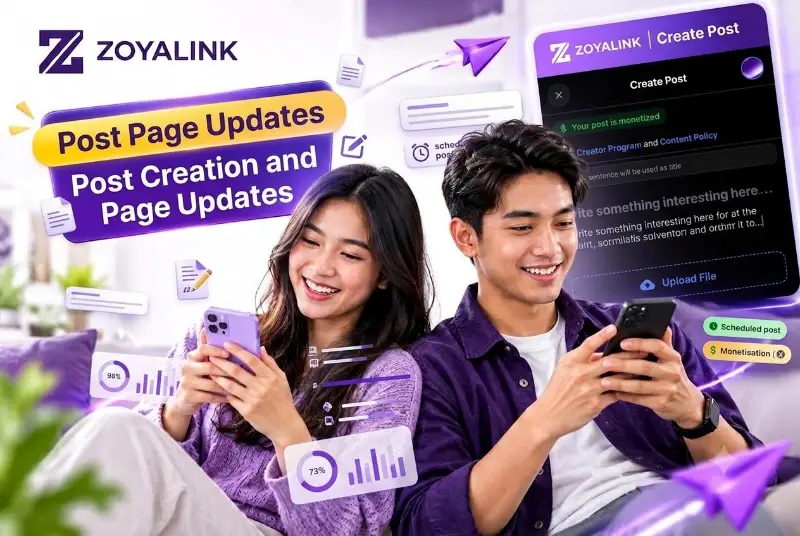 Pembaruan Halaman Posting Zoyalink