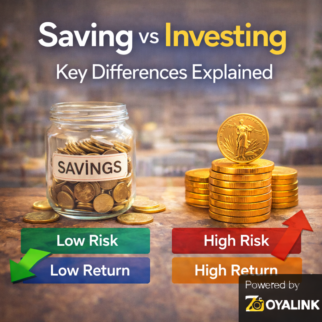 Saving vs Investing: Key Differences Explained