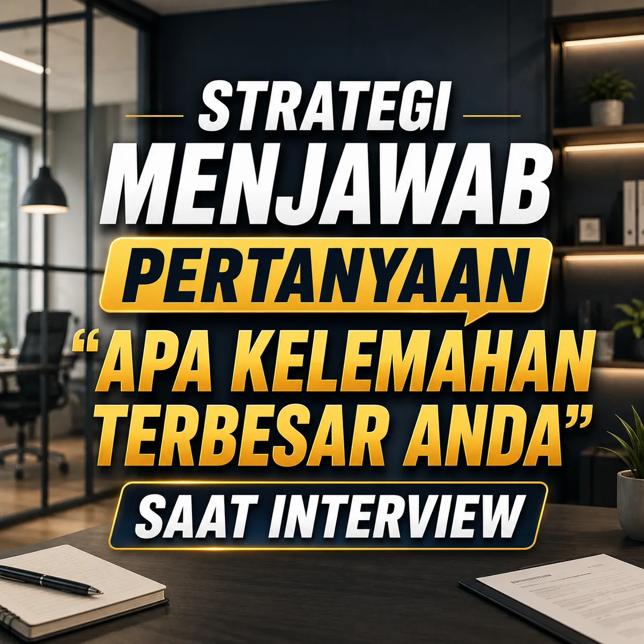 Strategi Menjawab Pertanyaan "Apa Kelemahan Terbesar Anda" Saat Interview