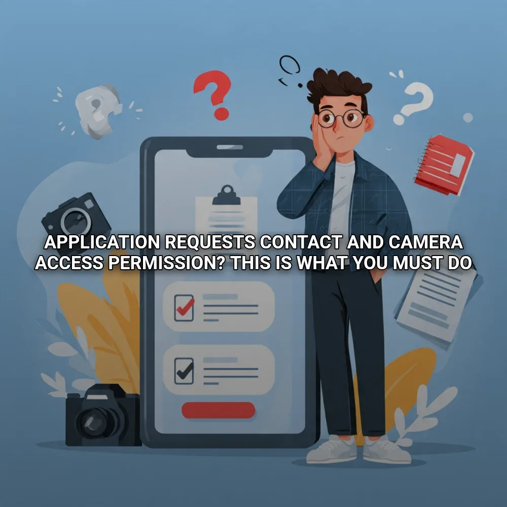 Application Requests Contact and Camera Access Permission? This Is What You Must Do