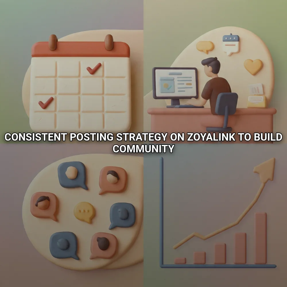 Consistent Posting Strategy on Zoyalink to Build Community
