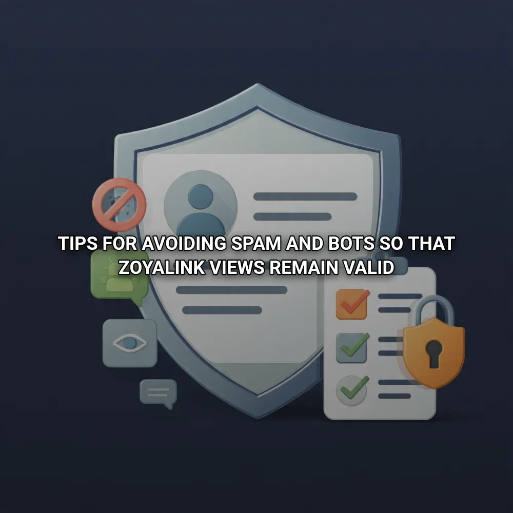 Tips for Avoiding Spam and Bots So that Zoyalink Views Remain Valid