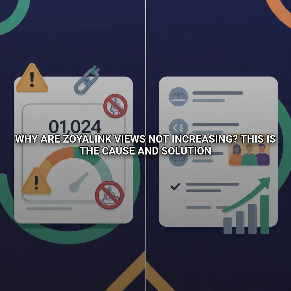 Why are Zoyalink views not increasing? This is the cause and solution