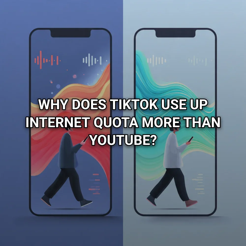 Why does TikTok use up internet quota more than YouTube?