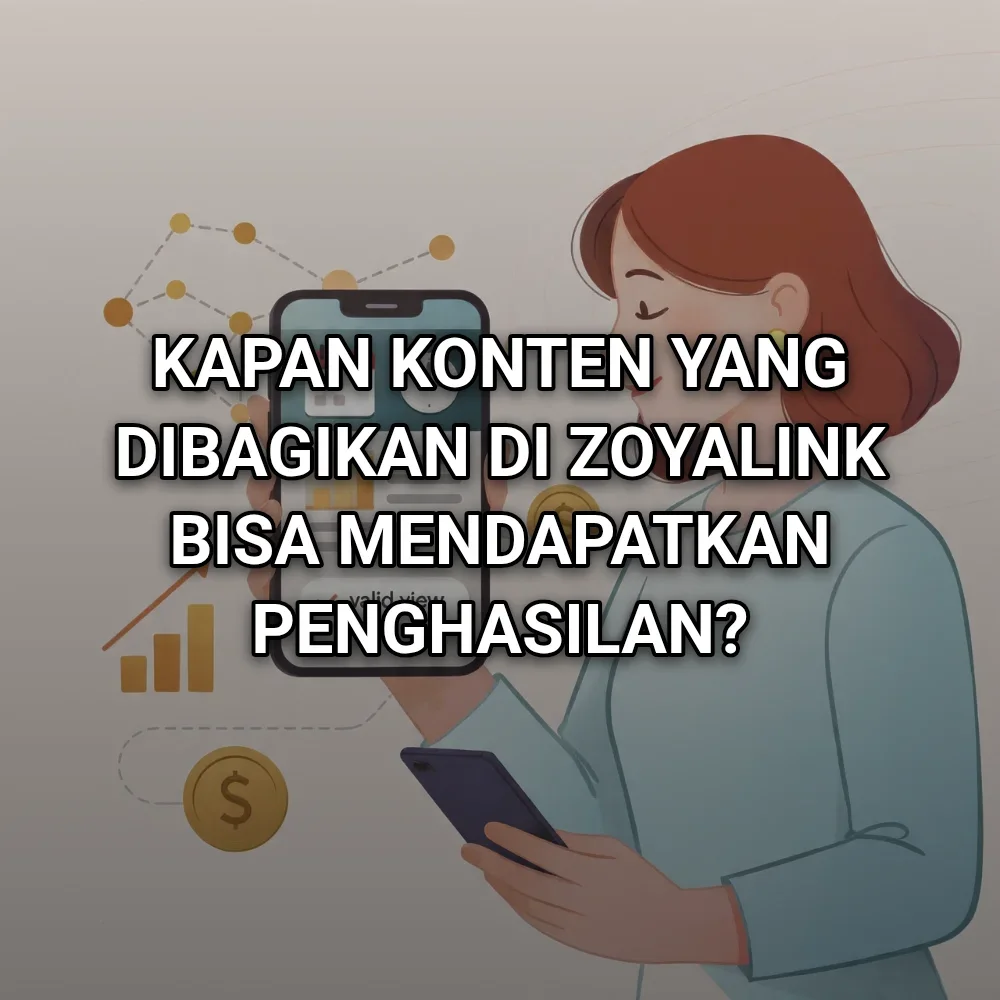 Kapan Konten yang Dibagikan di Zoyalink Bisa Mendapatkan Penghasilan?