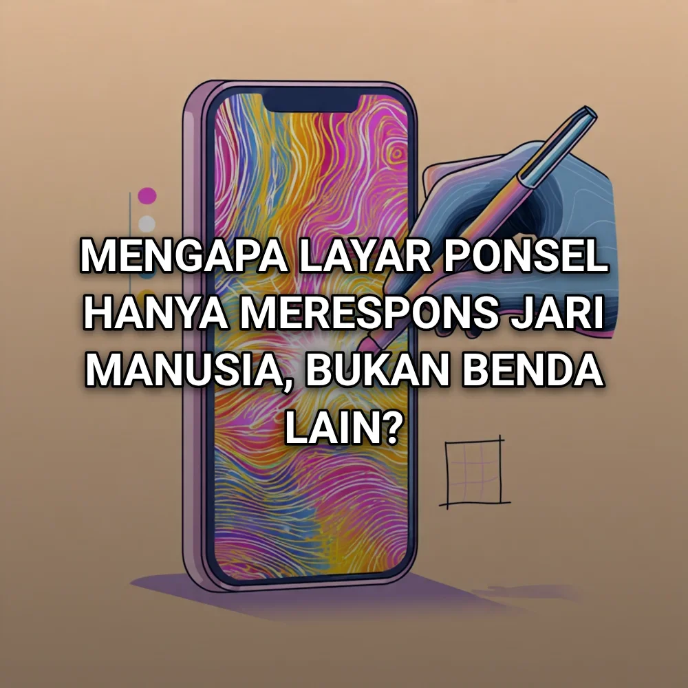 Mengapa Layar Ponsel Hanya Merespons Jari Manusia, Bukan Benda Lain?