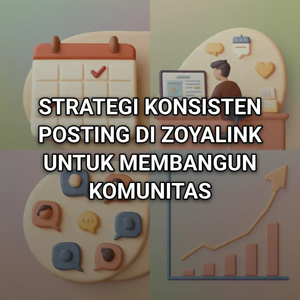 Strategi Konsisten Posting di Zoyalink untuk Membangun Komunitas