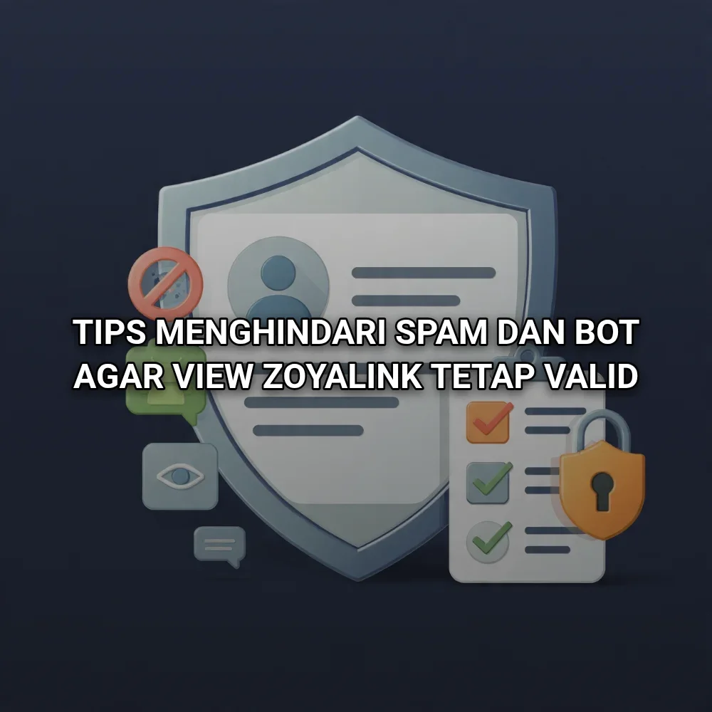 Tips Menghindari Spam dan Bot Agar View Zoyalink Tetap Valid