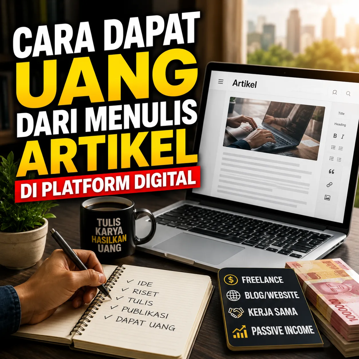 Cara Dapat Uang dari Menulis Artikel di Platform Digital: Panduan Lengkap untuk Pemula hingga Profesional