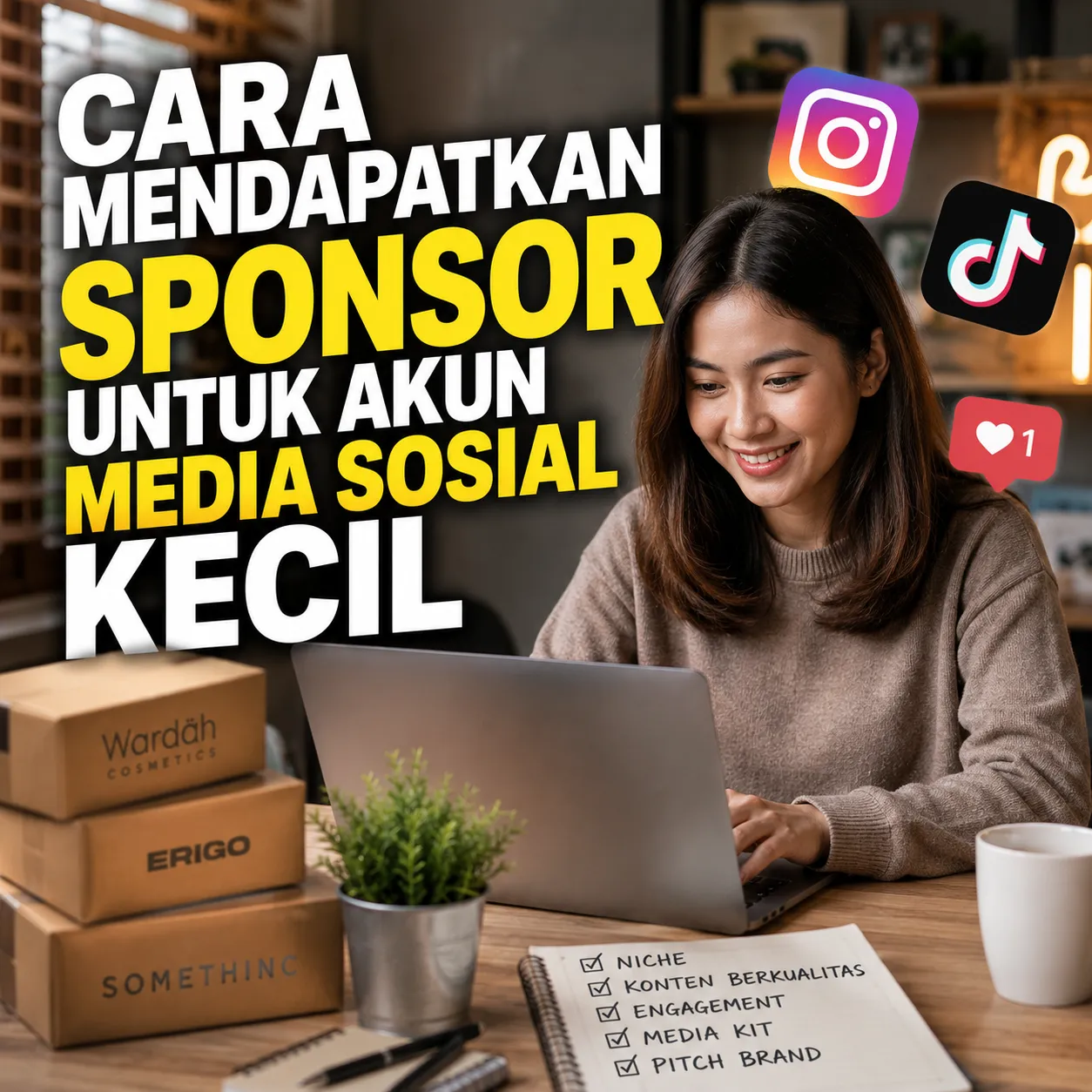 Cara Mendapatkan Sponsor untuk Akun Media Sosial Kecil: Strategi Lengkap agar Dilirik Brand dan Menghasilkan Uang