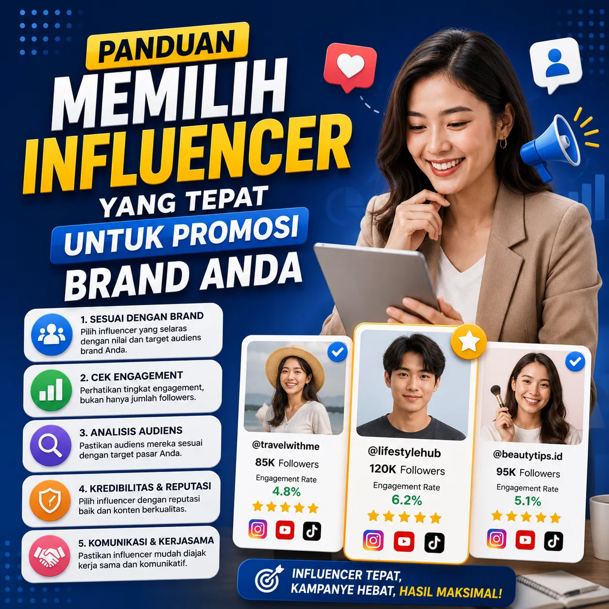Panduan Memilih Influencer yang Tepat untuk Promosi Brand Anda