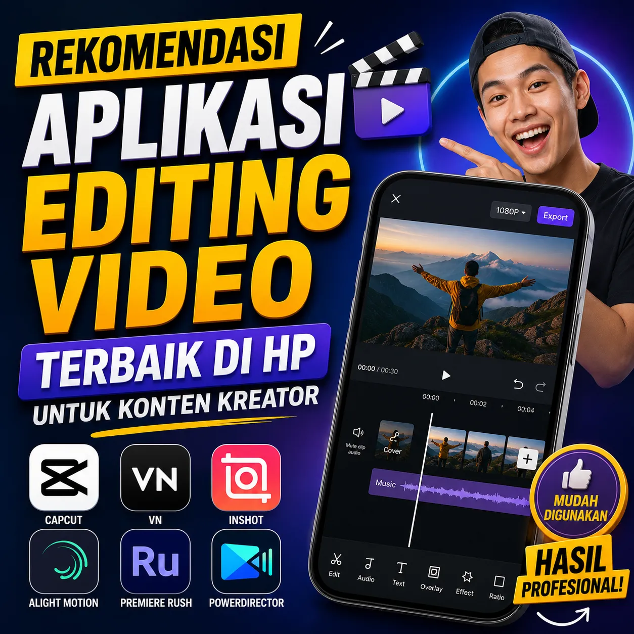 Rekomendasi Aplikasi Editing Video Terbaik di HP untuk Konten Kreator
