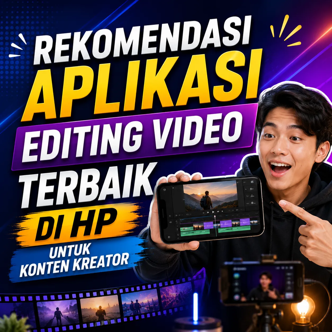 Rekomendasi Aplikasi Editing Video Terbaik di HP untuk Konten Kreator